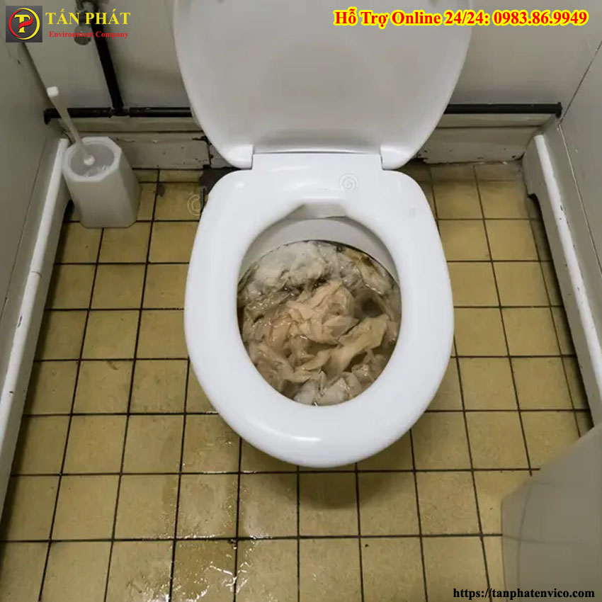 giấy vệ sinh có làm nghẹt bồn cầu
