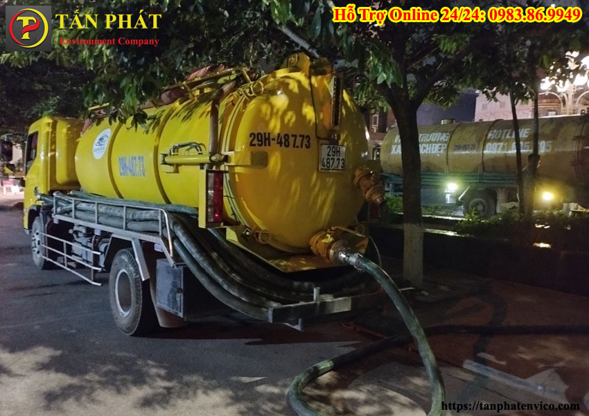 hút bể phốt quận ba đình