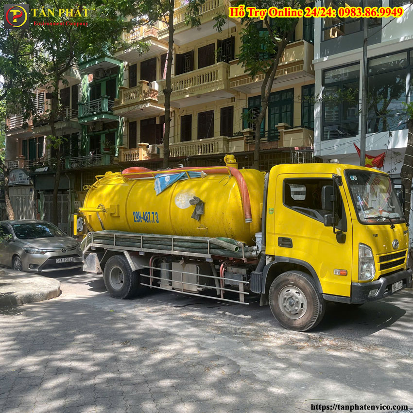 hút bể phốt tại ba đình