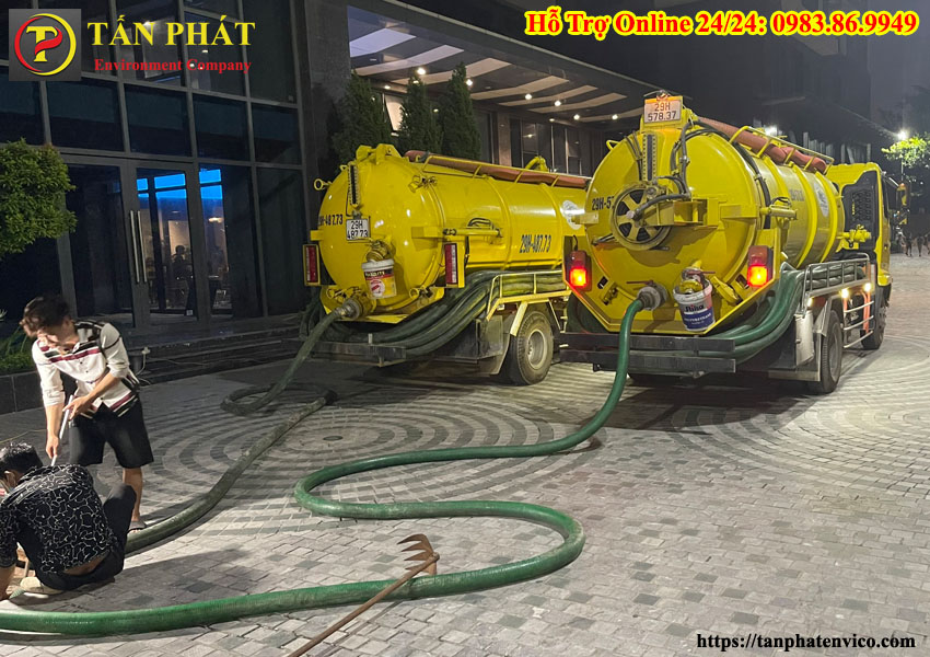 hút bể phốt tại hoàng mai