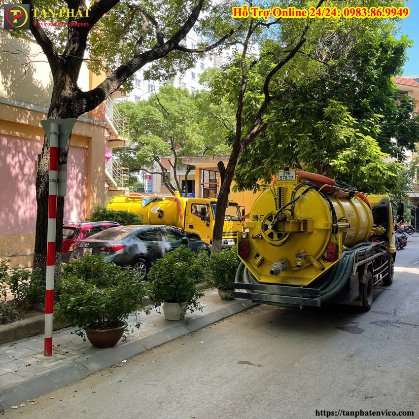 thông hút bể phốt tại bắc từ liêm