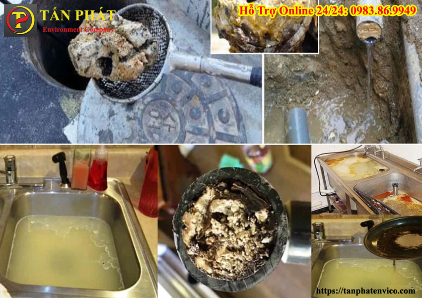 cách xử lý cống bị tắc mỡ