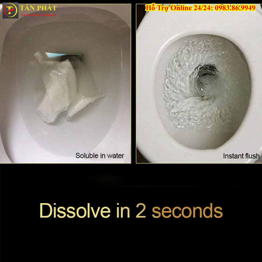 Giấy vệ sinh có tan trong nước không