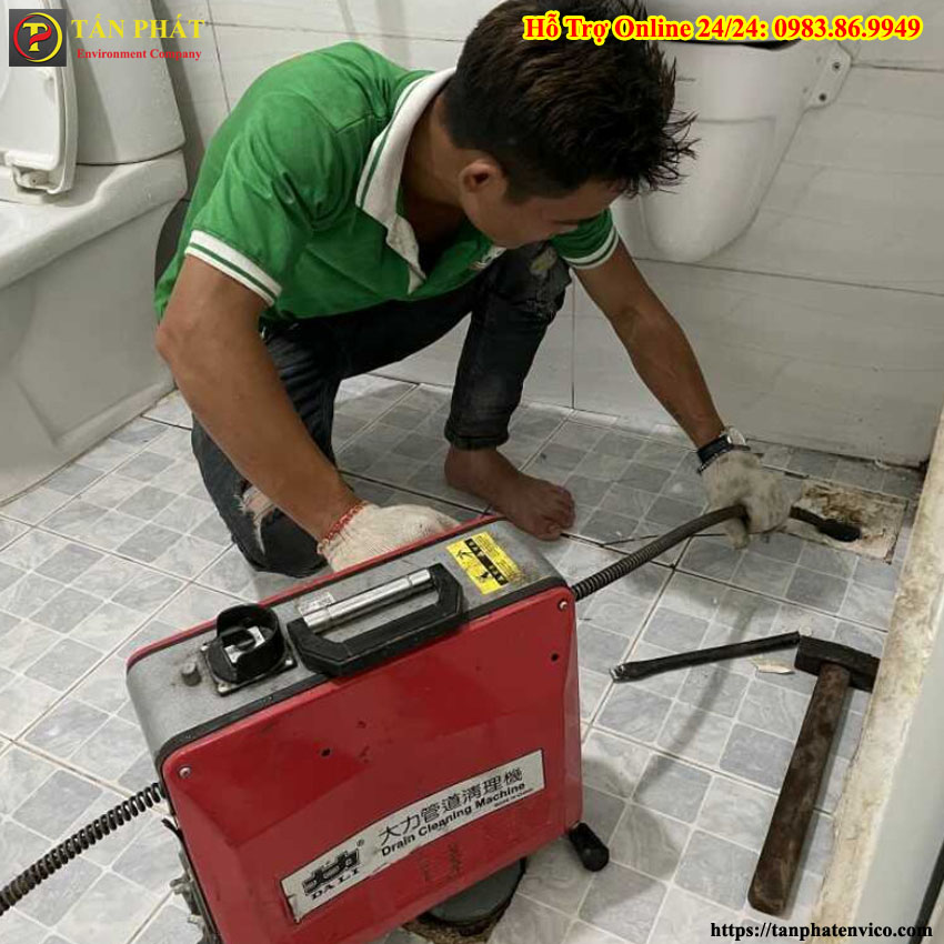 thông tắc cống bồn cầu tại ứng hòa