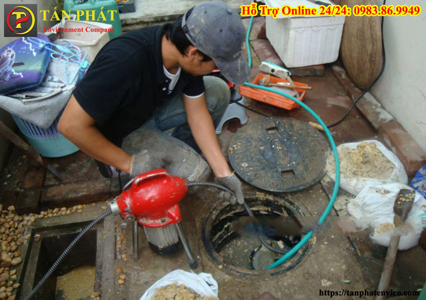 thông tắc cống bồn cầu tại thanh trì