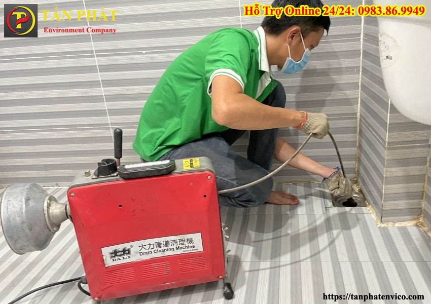 thông tắc cống bồn cầu tại ba vì