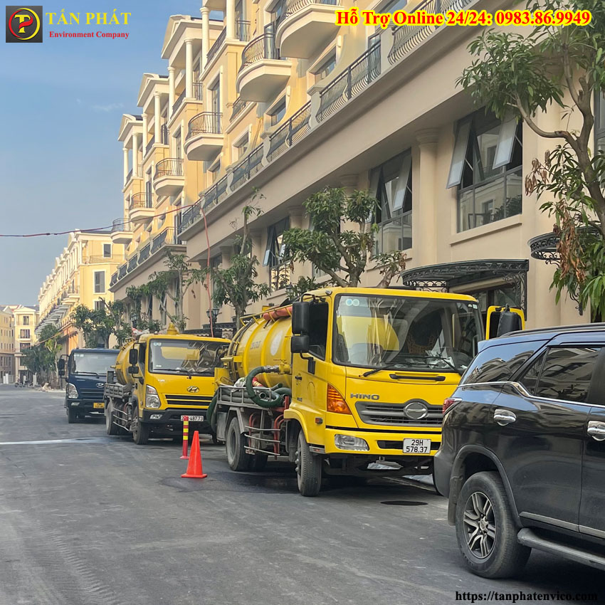 Xe hút bể phốt tại Quế Võ