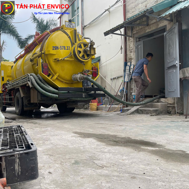 hút bể phốt cơ quan