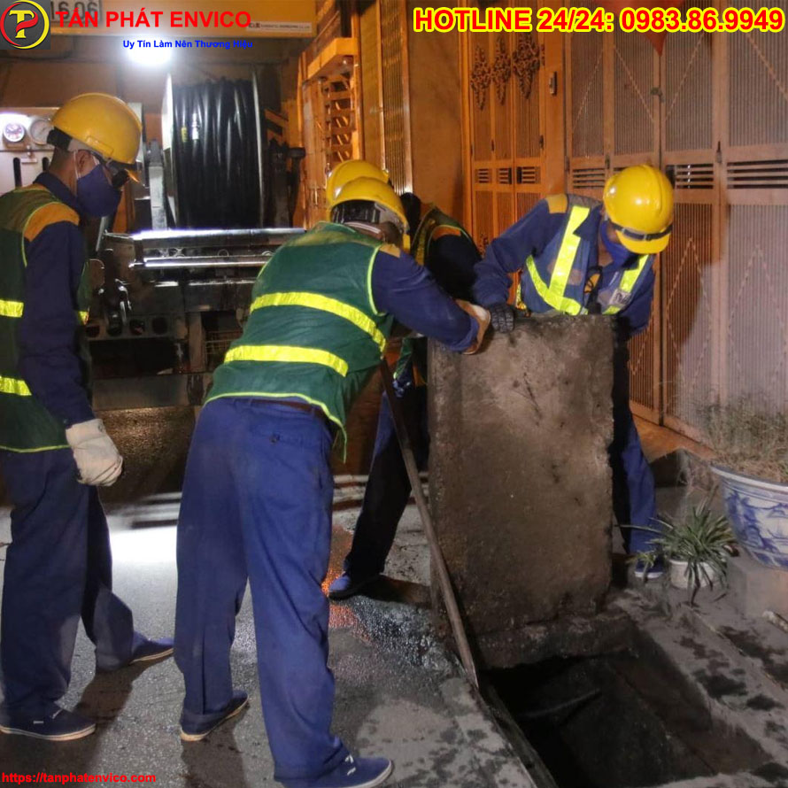 Nạo vét cống rãnh hố ga tại Thanh Hóa