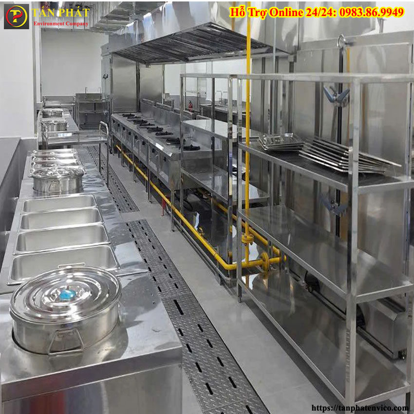 lắp đặt bể tách mỡ nhà hàng