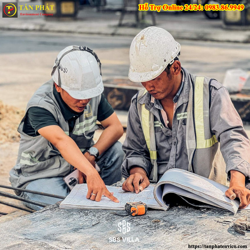 đọc bản vẽ và giám sát thi công bể phốt