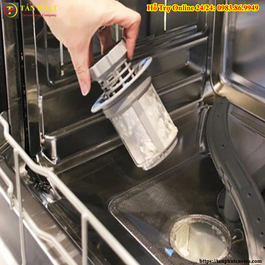 máy rửa bát bị tắc