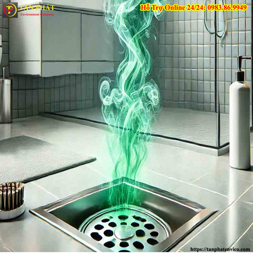 mùi hôi do sai lầm sủ lý tắc cống