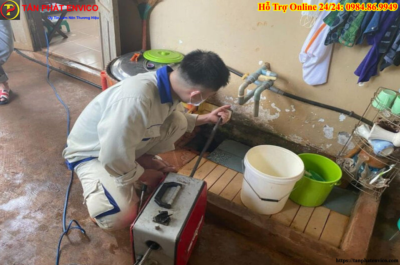 thông tắc cống tại từ sơn