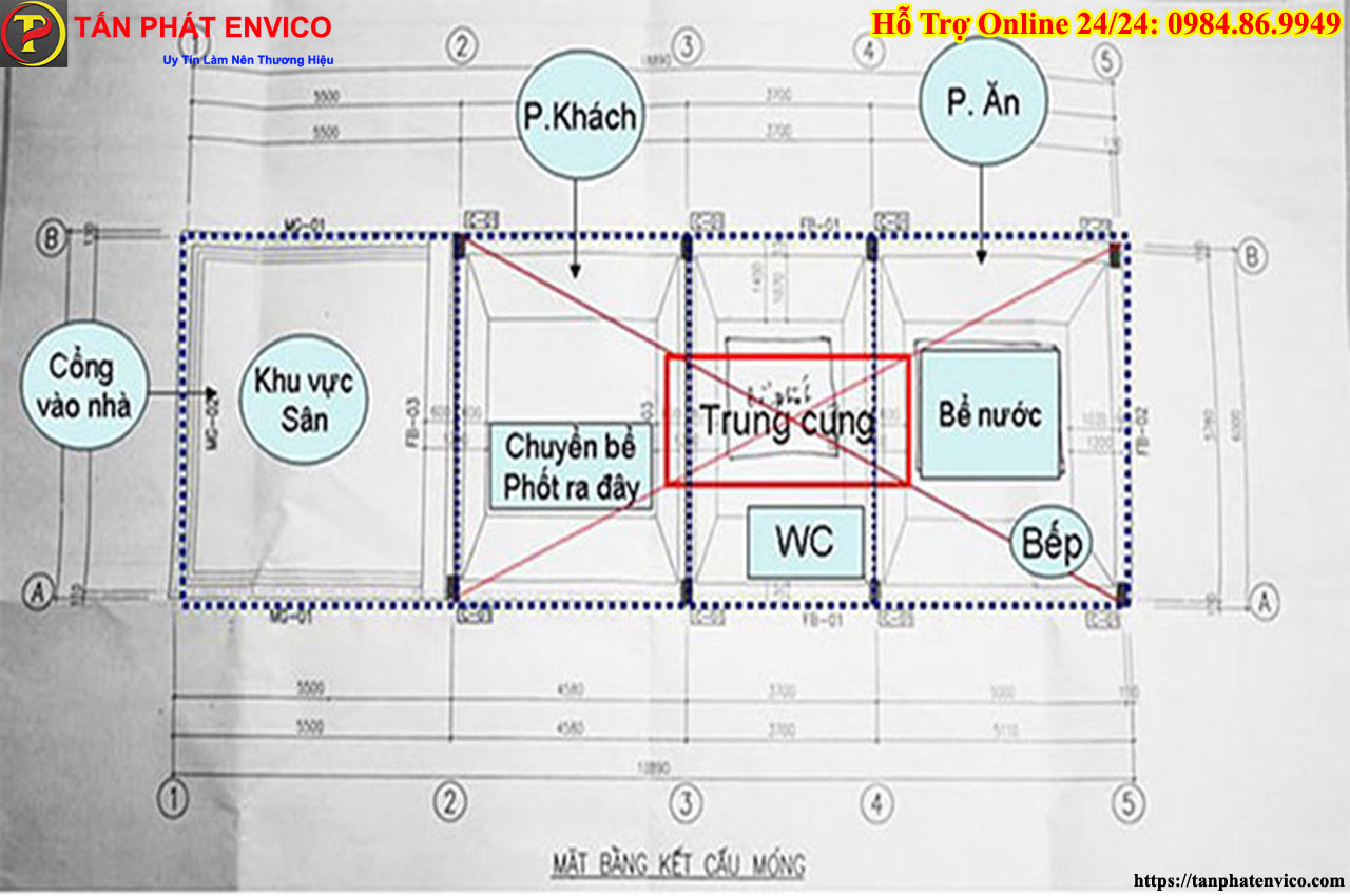 vị trí đặt hố ga nước ngoài sân