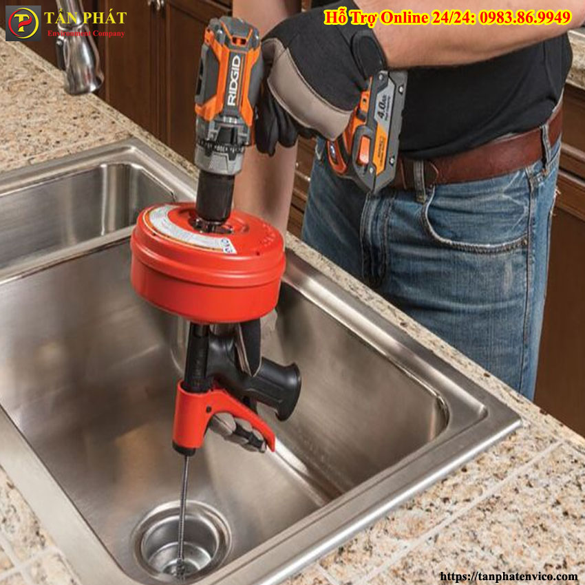 thông tắc chậu rửa bát tại nhà